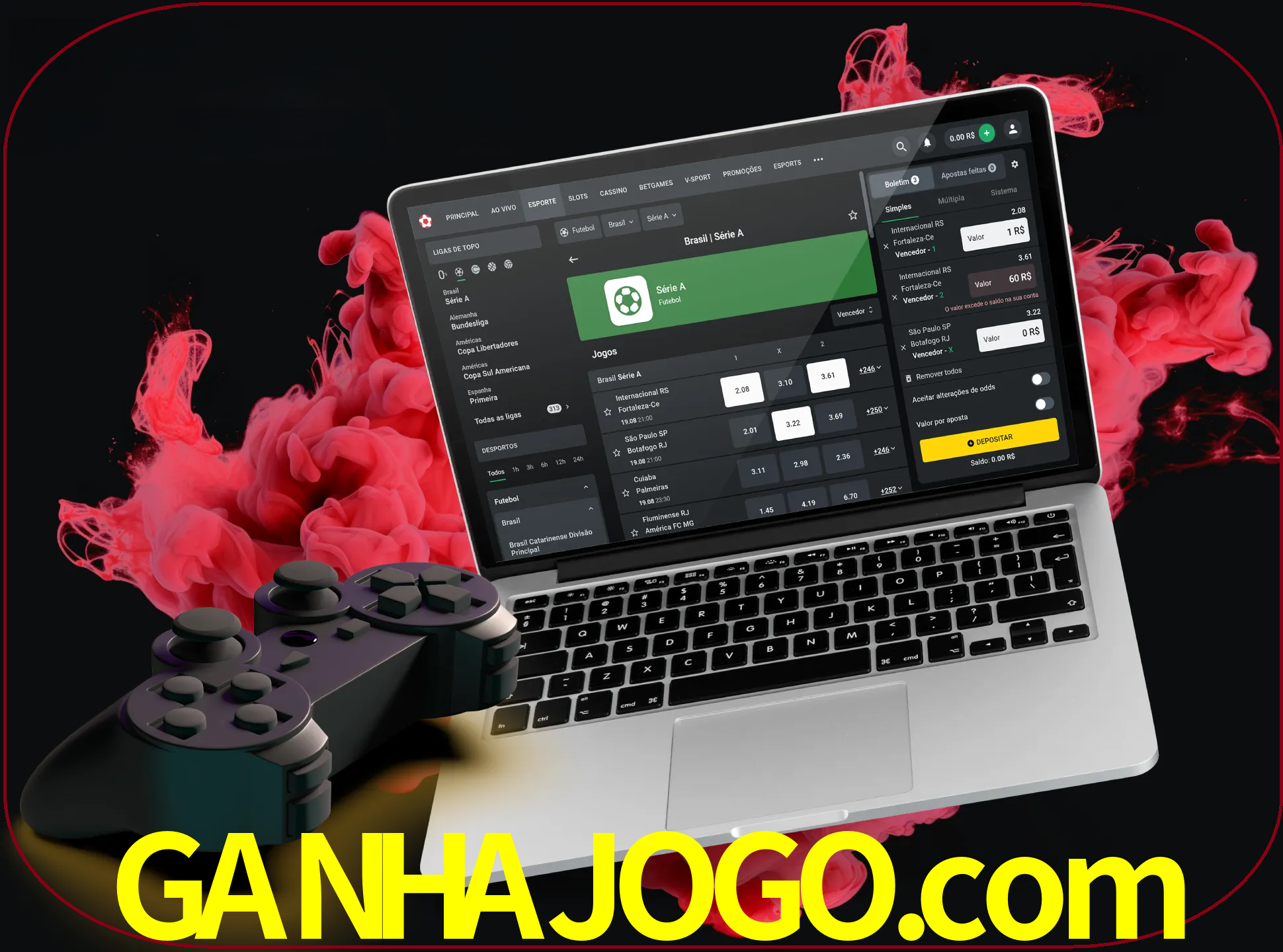Visite a secção especial de jogos de vídeo em ganhajogo para descobrir em que jogos pode apostar e ganhar muito dinheiro.