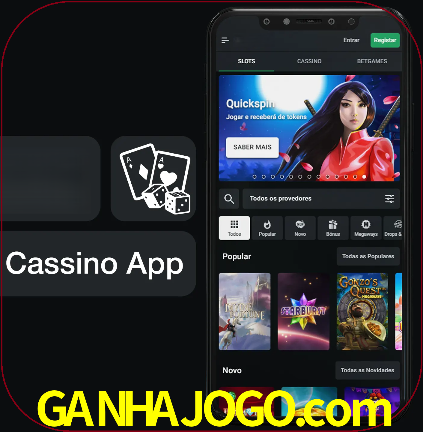 Jogue jogos de cassino e ganhe.