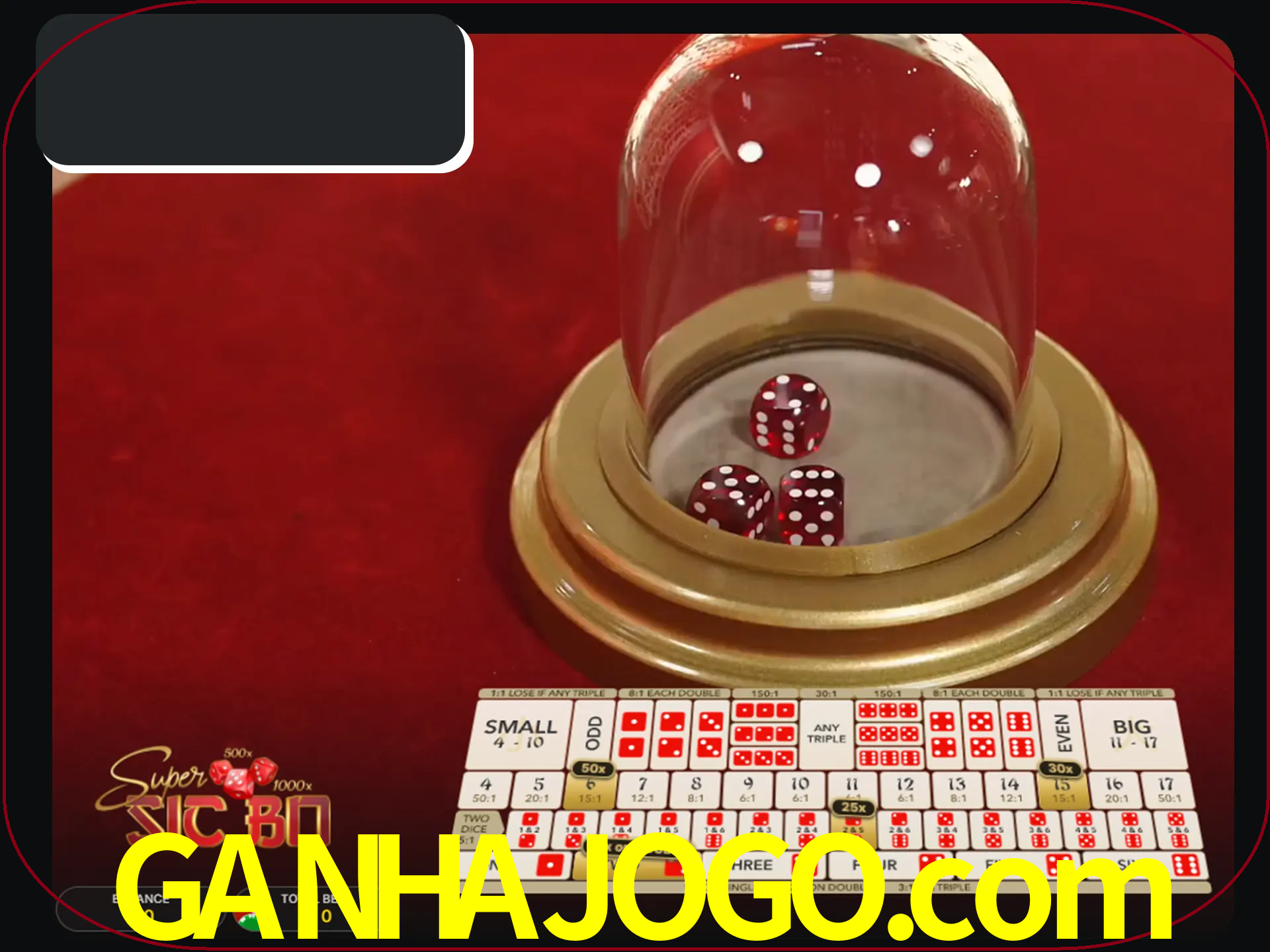 Deixe os dados ao seu lado nos jogos da Sic Bo.