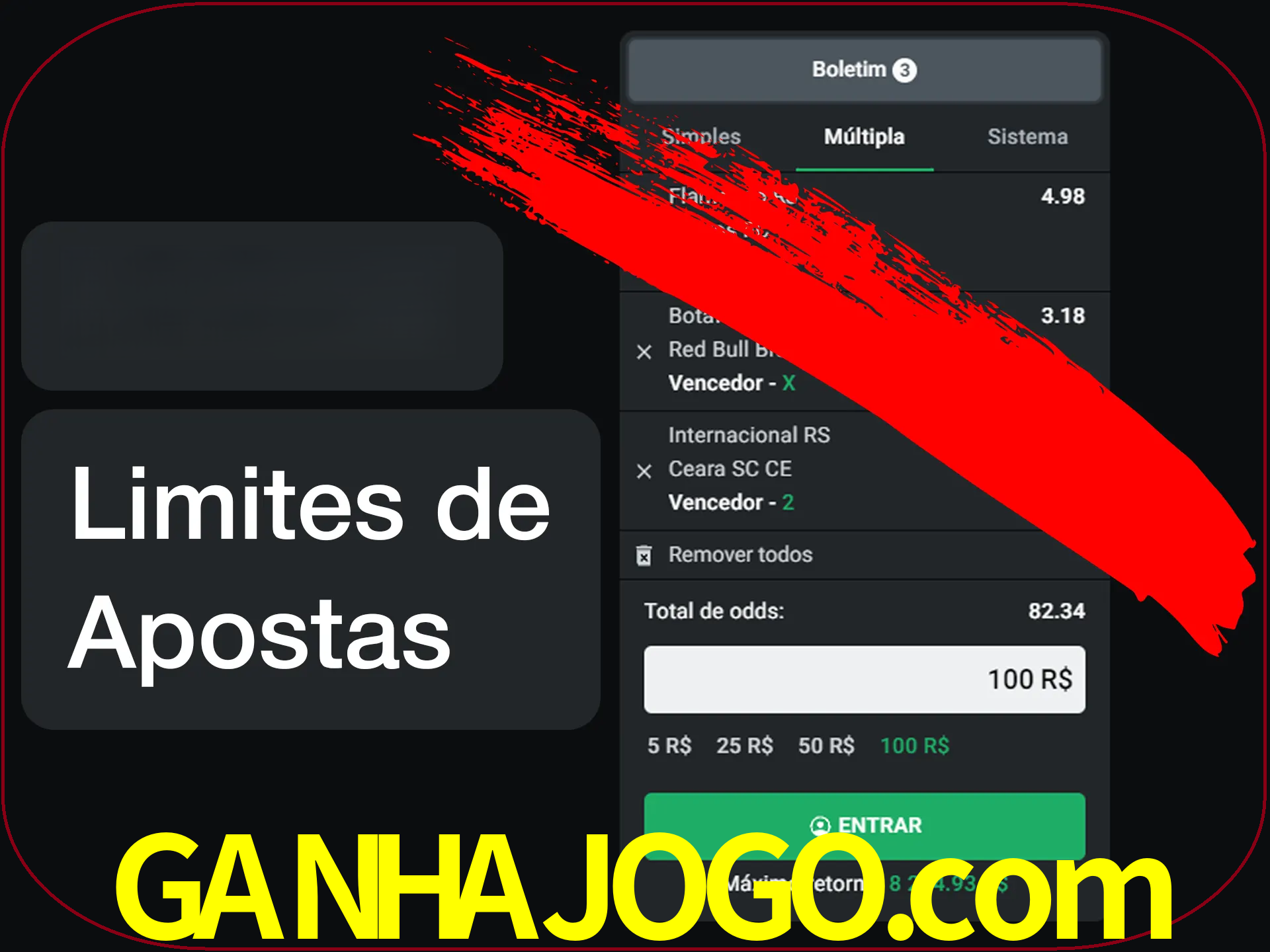 Não faça apostas loucas.